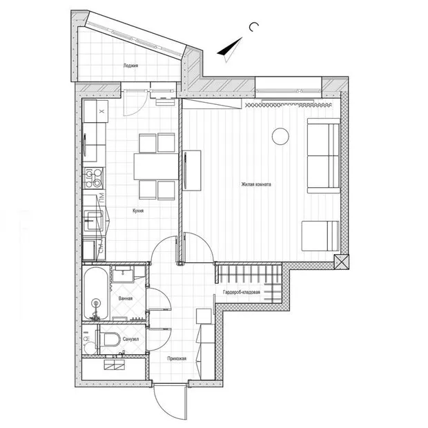 Foto: estilo, Baño, Apartamento pequeño – foto en nuestro sitio web