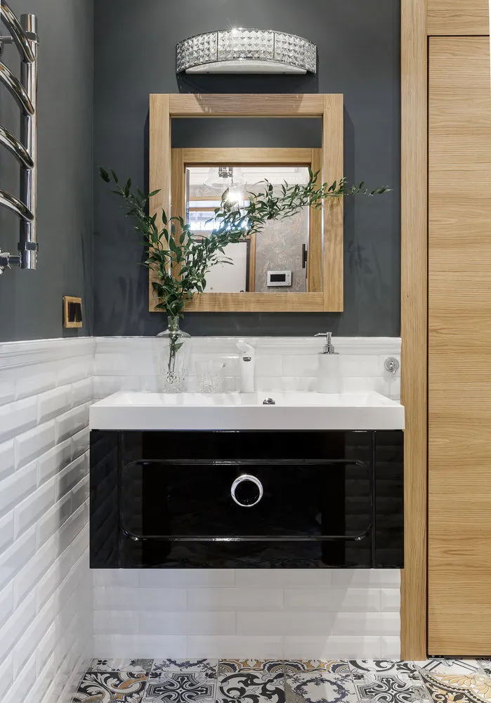 Photo: Modern bathroom style, Tips, Decoration Encyclopedia – photo on our website