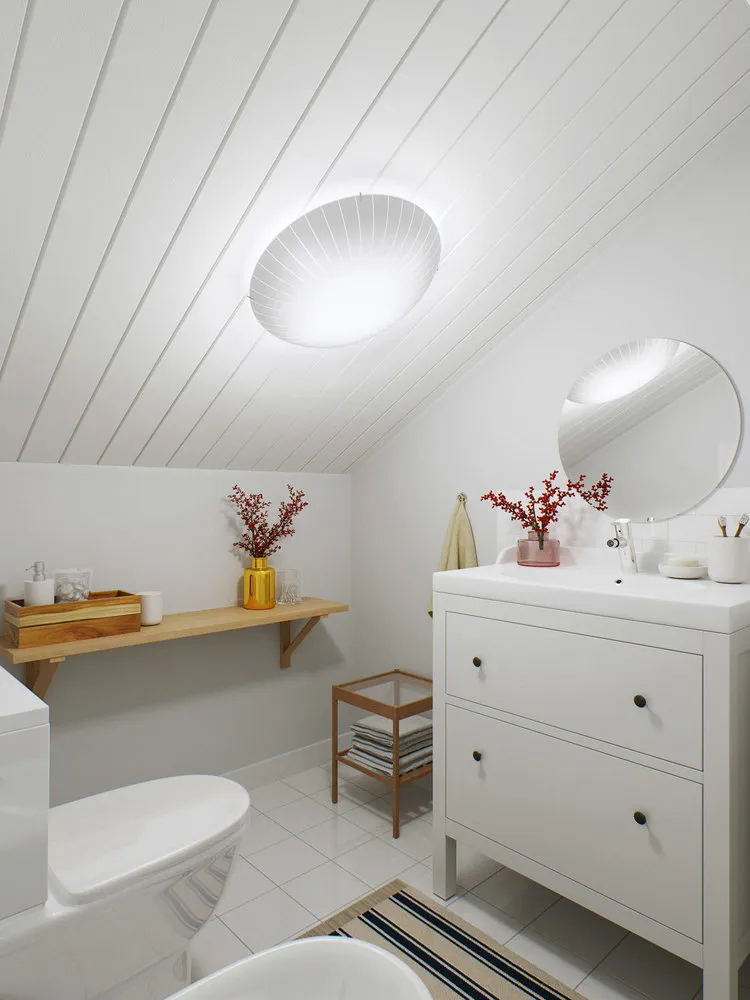 照片：北欧风格浴室，Ariston，乡村地块建议 – 网站上的照片