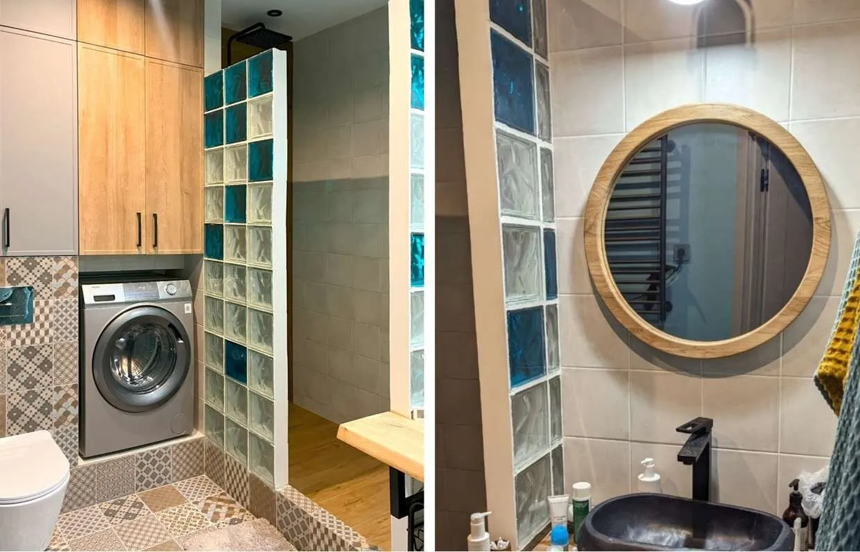 Foto: estilo, Baño, Diseño de interiores, Consejos, Remodelación rápida del baño, Decoración del baño, Cómo organizar el baño, Interiores de baño, Cómo hacer el trabajo por uno mismo, Remodelación del baño, Remodelación económica de baño, Remodelación económica, Baño en casa хрущёвка – fotos en nuestro sitio web