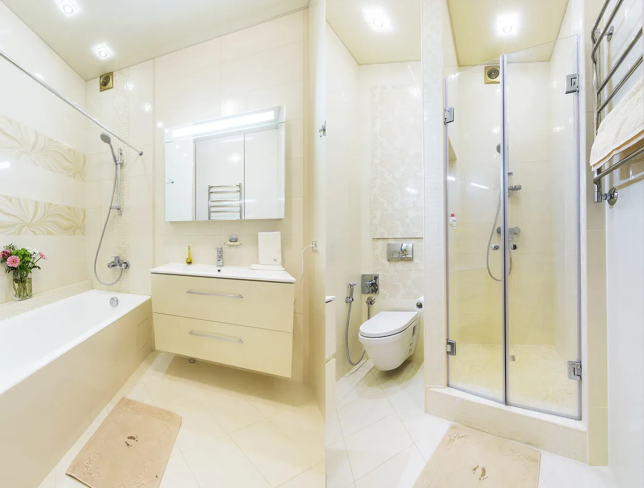 照片：现代风格浴室，技巧——我们网站上的照片