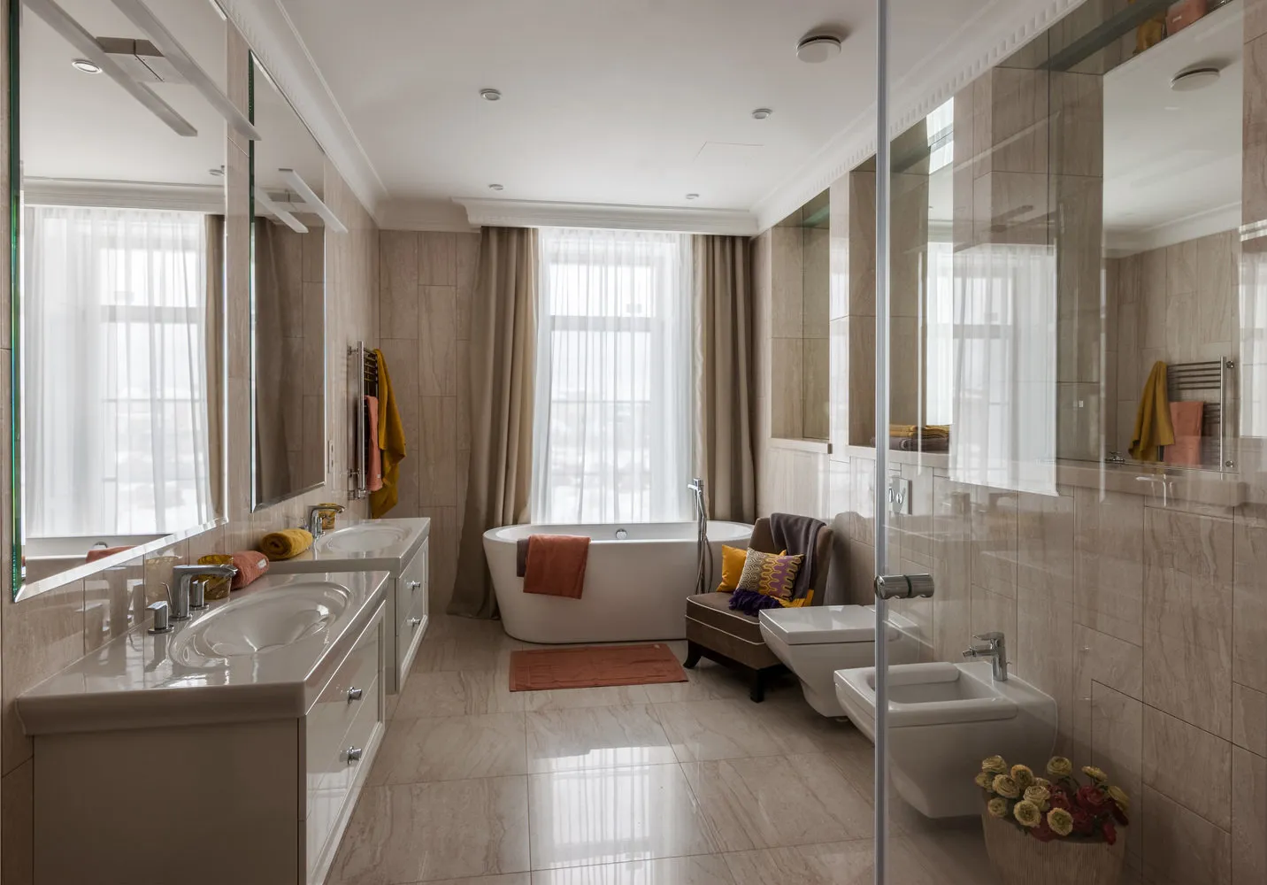 照片：现代风格浴室，技巧——我们网站上的照片