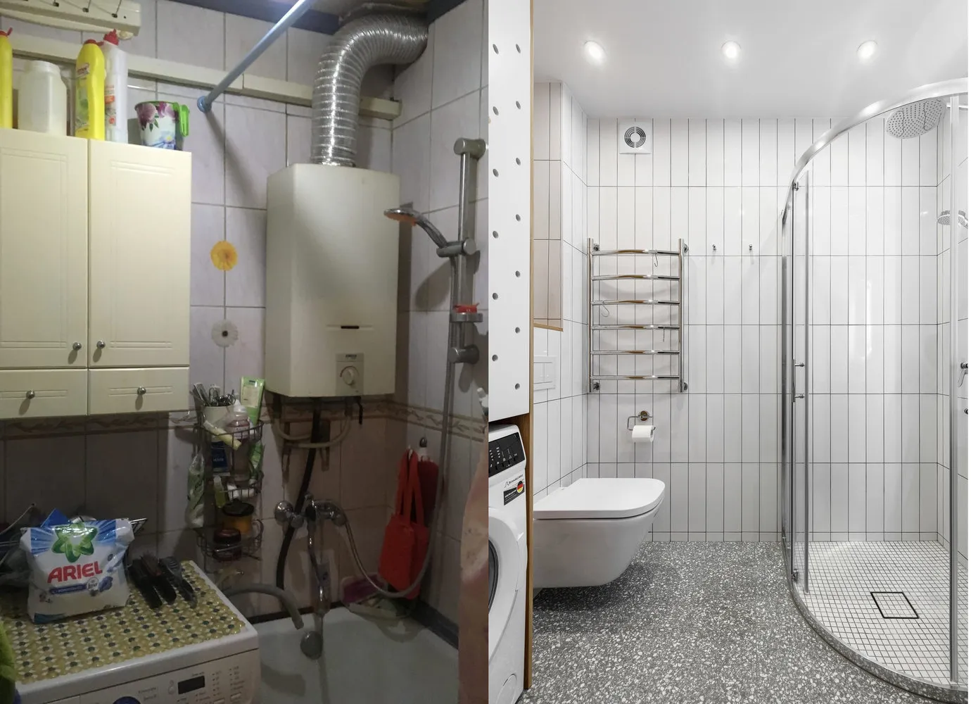 Фотографія: в стилі , Ванна, Гід, до і після – фото на нашому сайті