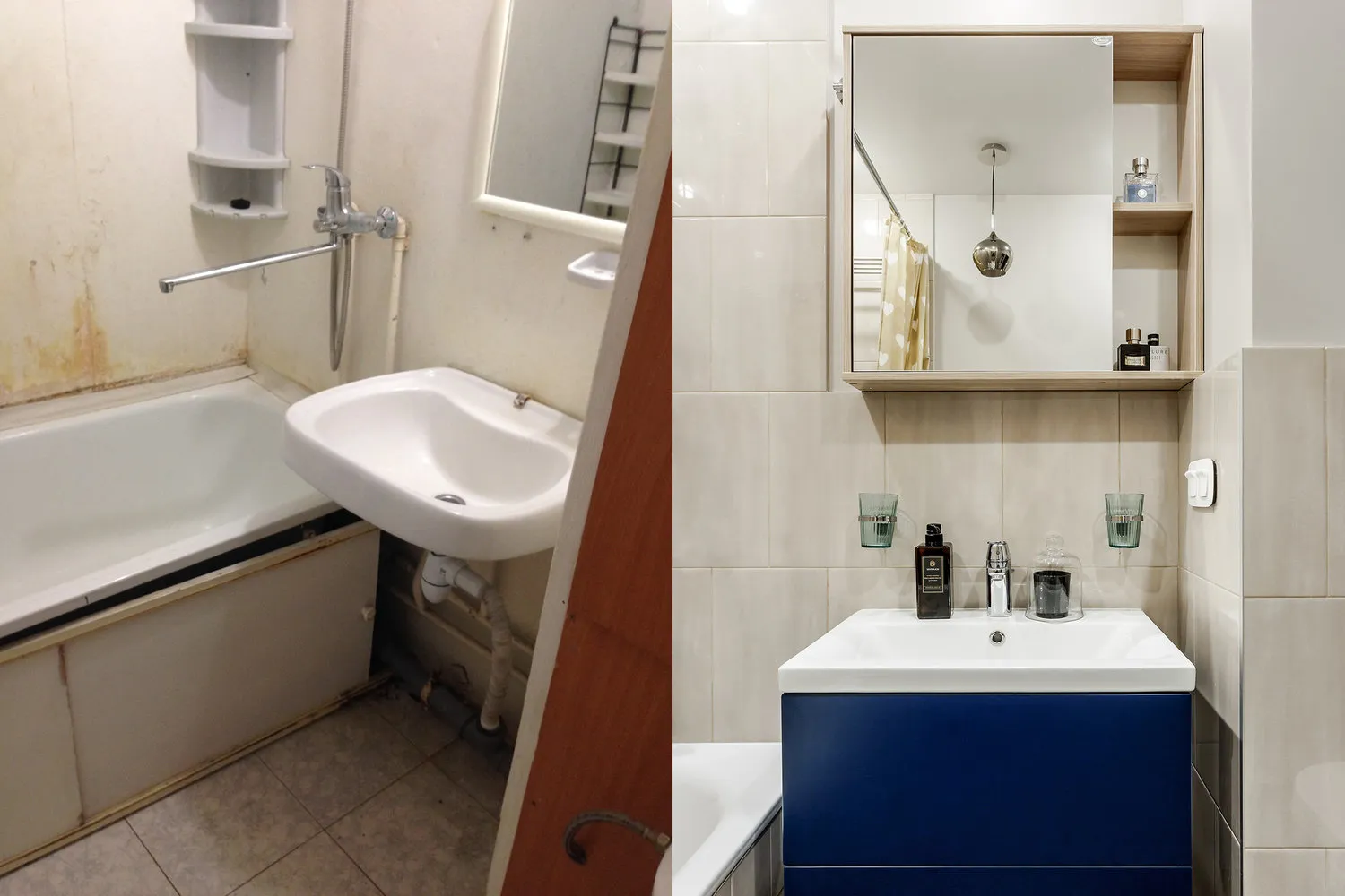 Фотографія: в стилі , Ванна, Гід, до і після – фото на нашому сайті