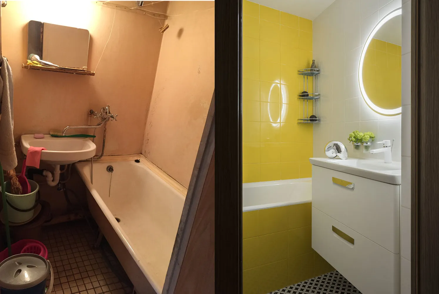 Фотографія: в стилі , Ванна, Гід, до і після – фото на нашому сайті