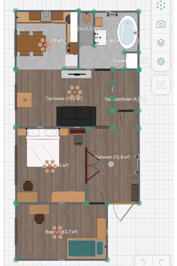 Distribución después de la remodelación