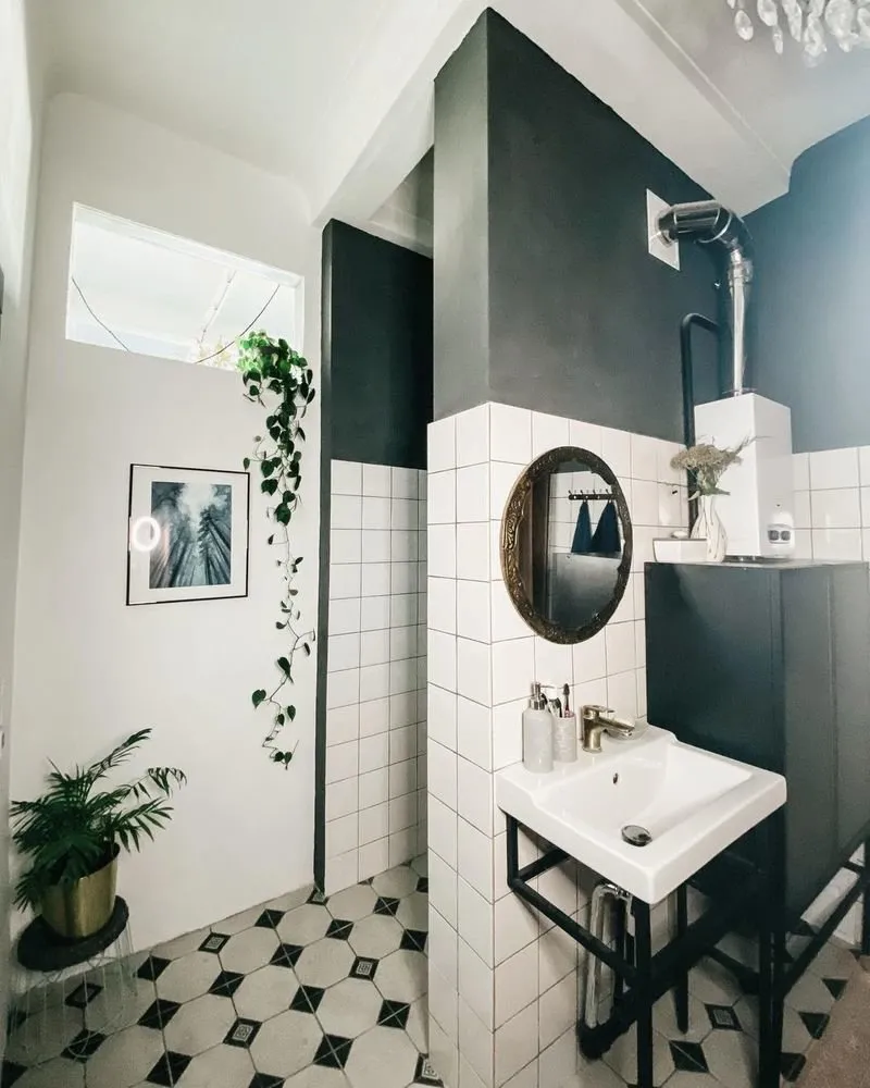 Foto: Baño en estilo Escandinavo, Reparación en práctica, reparación de estalinismo – fotos en nuestro sitio web