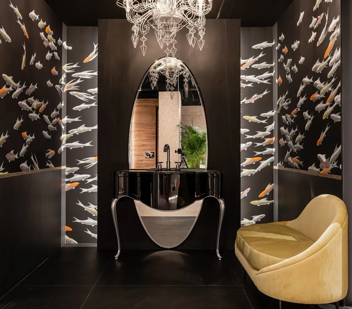 设计：塔季扬娜·戈尔霍娃，Globus Ceramica展厅内的室内设计