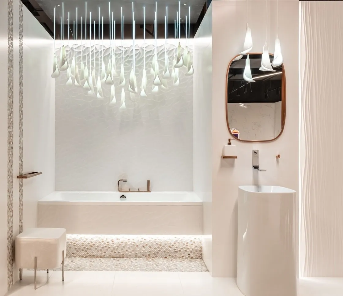 设计：安娜·伊琳娜，Globus Ceramica展厅内的室内设计