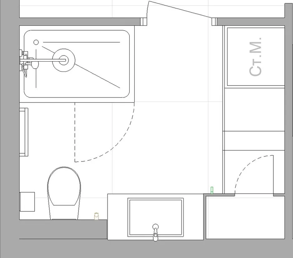 照片：风格、浴室、改造、КОПЭ、板楼、两居室、40-60平方米、Leroy Merlin、玛格丽塔·福明、娜杰达·莫佳切娃、洗衣区——我们网站上的照片