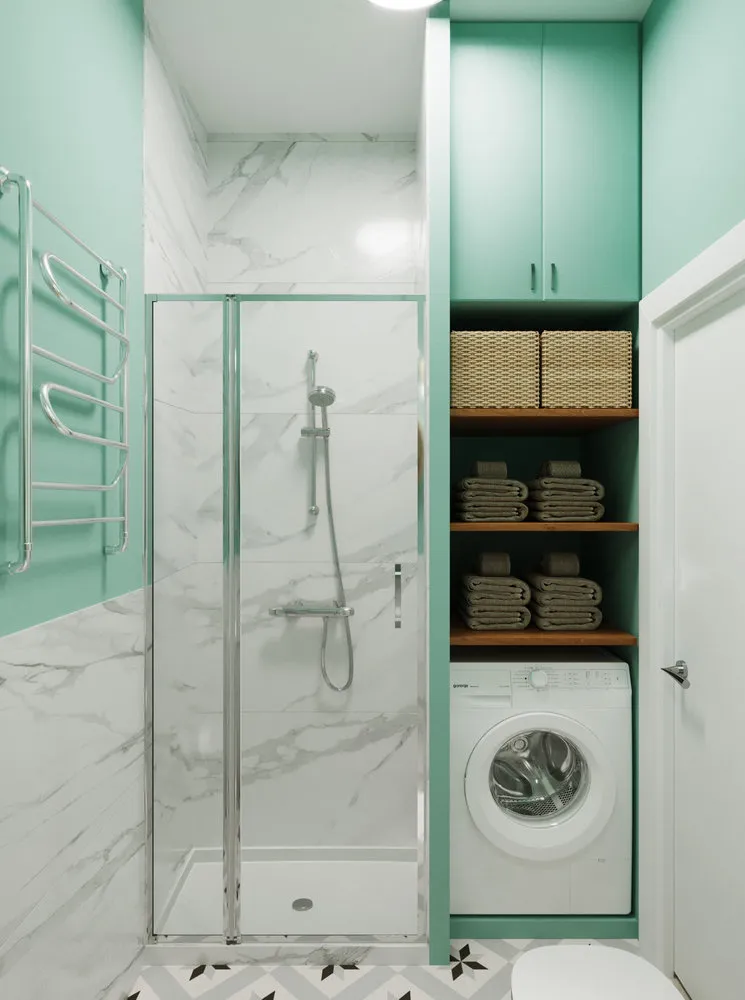 照片：现代浴室，技巧，杜拉维特，小浴室，小浴室设计，WonderGliss——我们网站上的照片