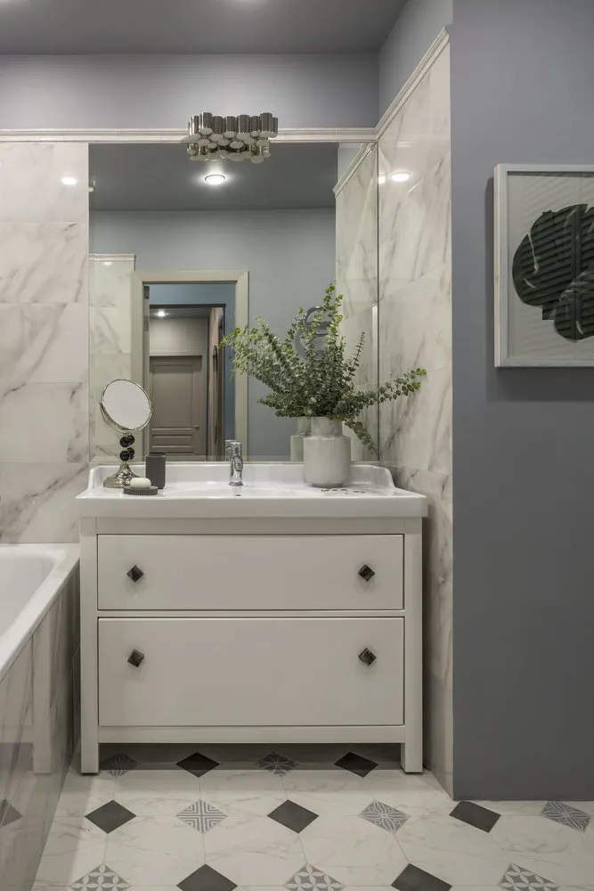 Foto: estilo , Baño, Ducha, IKEA, Alexandra Nikulina, Tatiana Damiani-Kashchanova, Ludmila Danel'vich, Anastasia Vishnevskaya, Maria Mikena, Daria Sirotina, Irina Raiser, Yekaterina Usikova, Nadежda Malых y Maxim Bondarenko, Ekaterina Shymkевич – fotos en nuestro sitio web