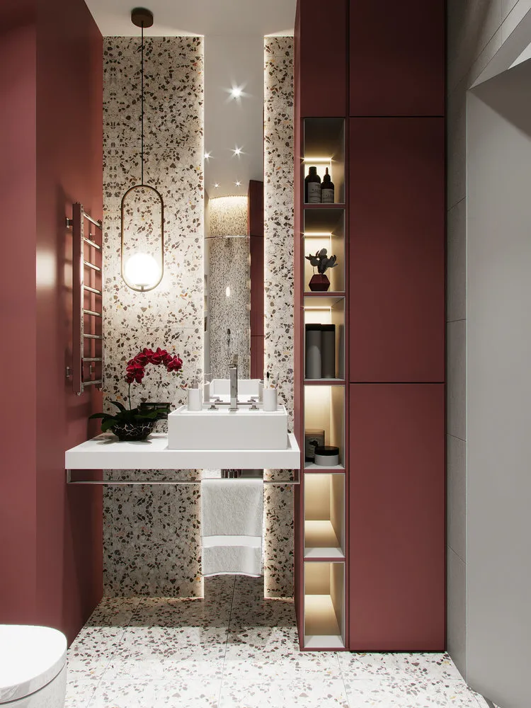 照片：现代浴室，技巧，杜拉维特，小浴室，小浴室设计，WonderGliss——我们网站上的照片