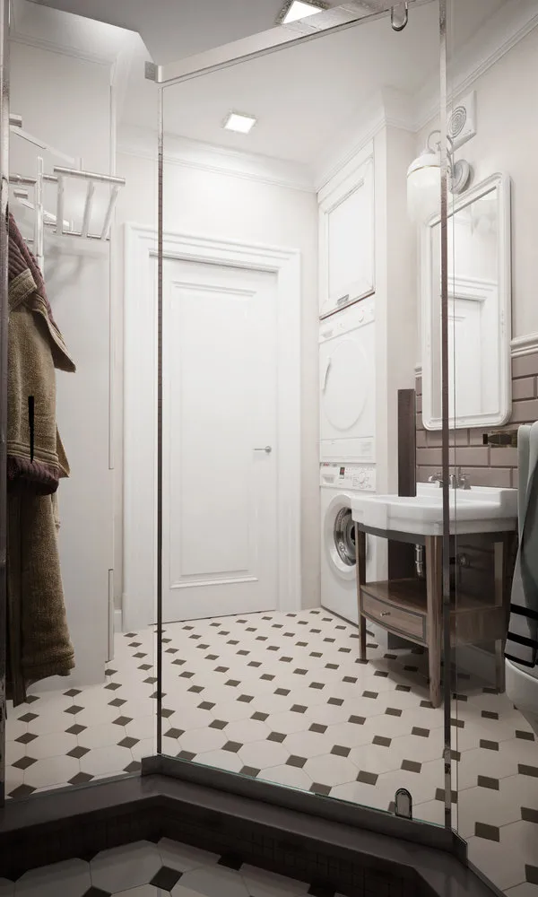 照片：经典风格浴室、技巧、玛丽亚·拉齐奇、给排水百科全书、浴室内部、装饰浴室、浴室创意、小浴室、组织浴室空间——我们网站上的照片