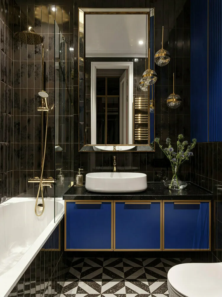 Foto: baño, consejos, baño en estilo escandinavo, diseño de baño, baño pequeño, organización del espacio en el baño, artículo de audio – foto en nuestro sitio web