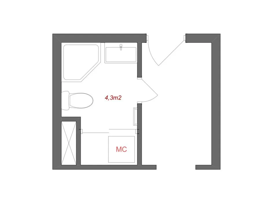 照片：风格布局，卫生间，公寓，装修，КОПЭ，板楼，1室，不超过40平方米，塔季扬娜·克拉西科娃 – 我们网站上的照片