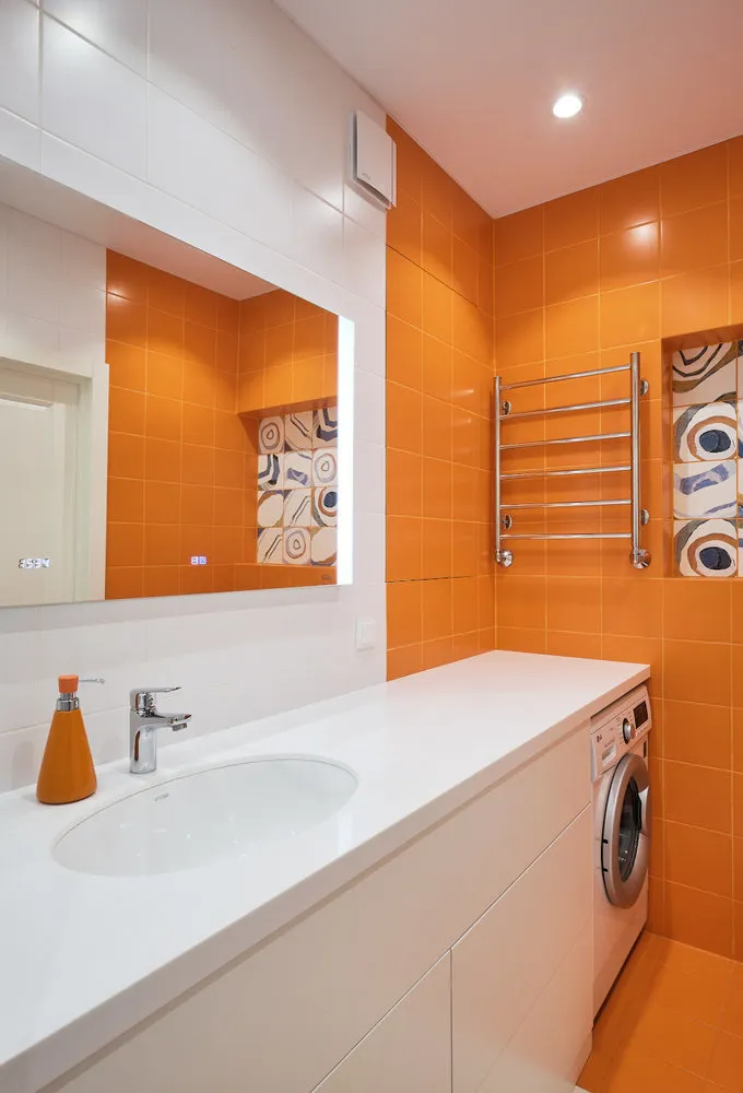 Foto: im Stil , Badezimmer, Tipps, Waschmaschine, Wo man die Waschmaschine platzieren sollte – Foto auf unserer Website