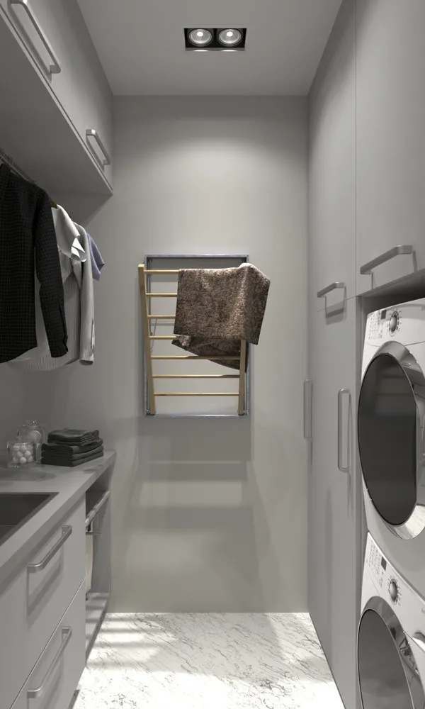 Foto: im Stil , Badezimmer, Tipps, Waschmaschine, Wo man die Waschmaschine platzieren sollte – Foto auf unserer Website