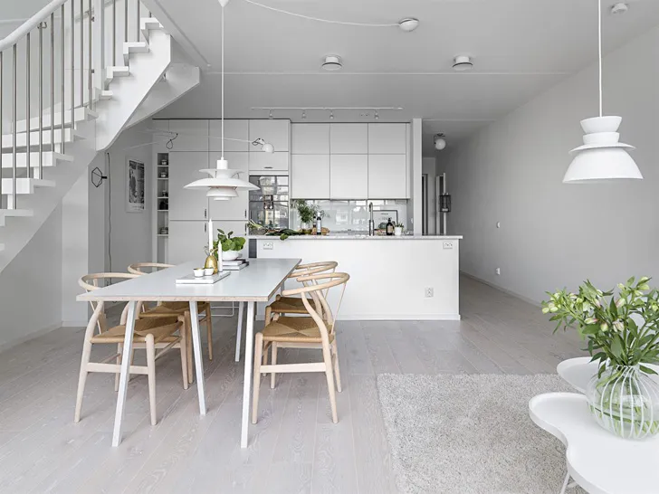 Двухрівневий будинок у білому кольорі в Швеції (97 м²) - Gallery image 4