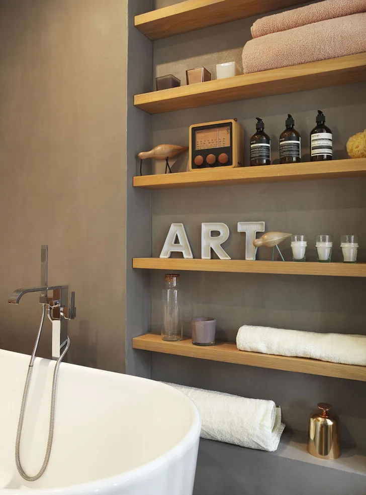 Природні матеріали в інтер'єрі квартири в Парижі - Gallery image 8