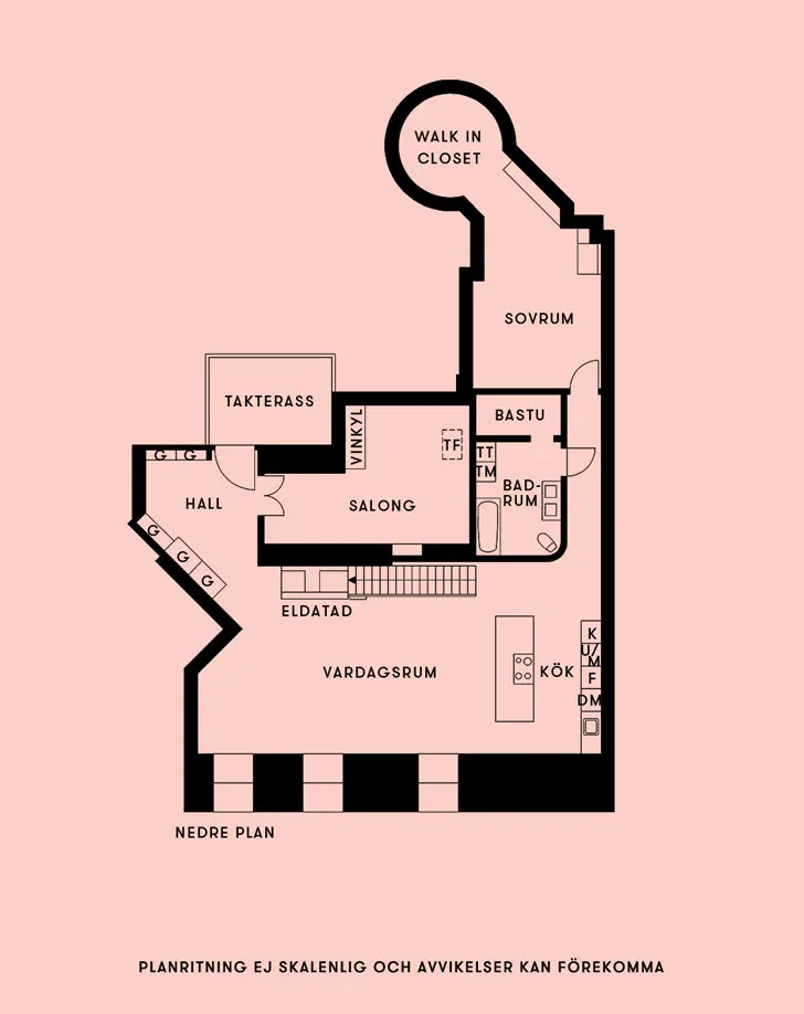 Шведський квартира з чорно-білим дизайном на останньому поверсі - Gallery image 20