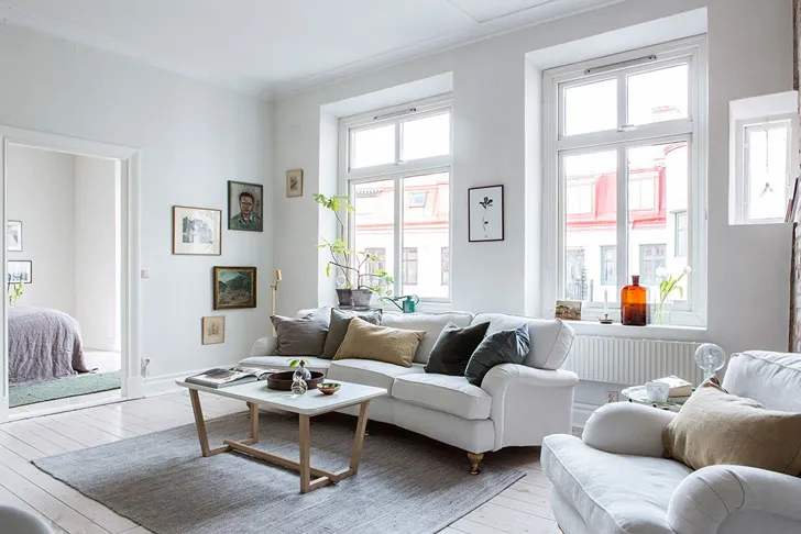 Повітряний інтер’єр квартири в Гетеборзі (70 кв. м) - Gallery image 4