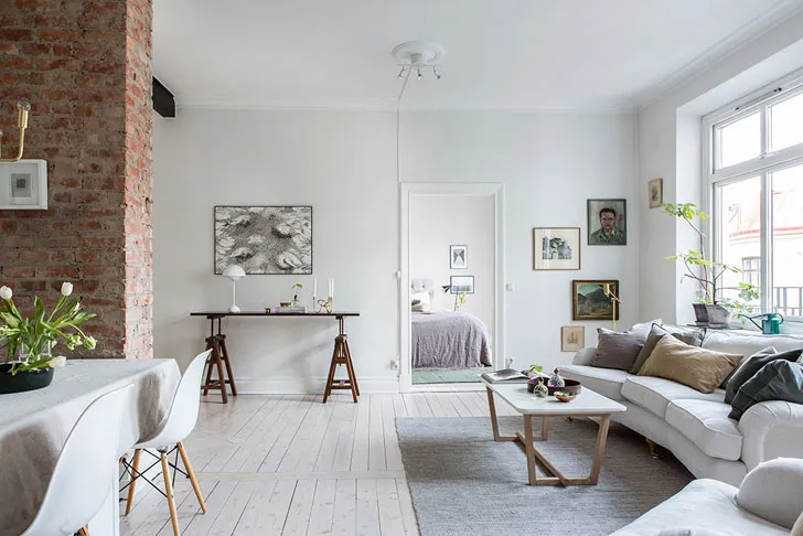 Повітряний інтер’єр квартири в Гетеборзі (70 кв. м) - Gallery image 2