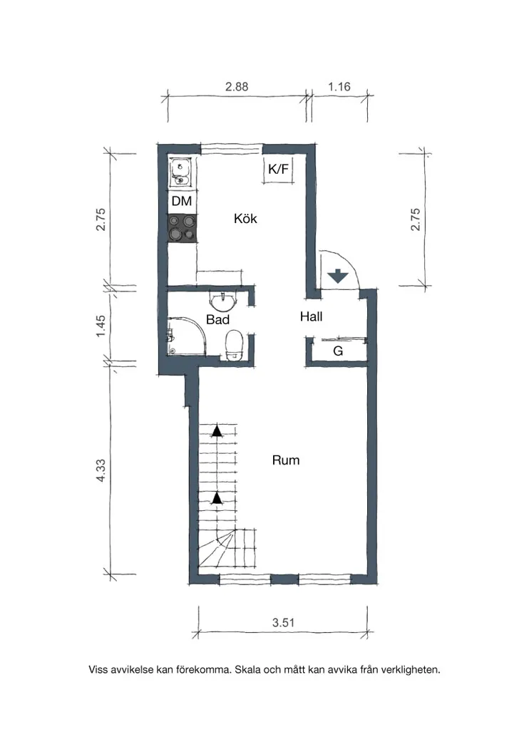 Ніжна маленька квартира в Швеції (51 кв. м) - Gallery image 19