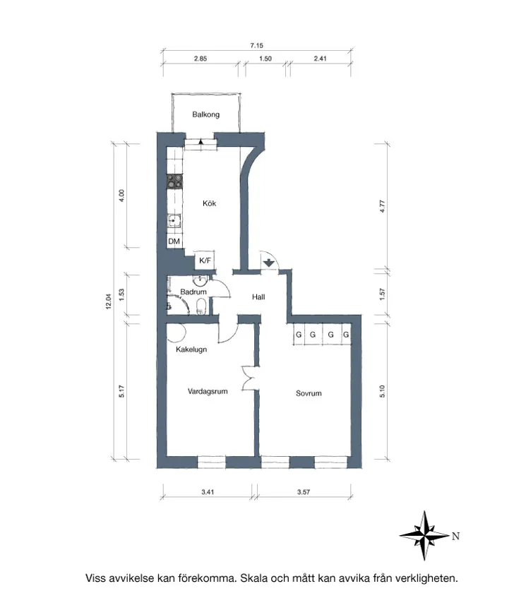 Interior in Spring Notes in Stockholm (59 sq. m) - 19