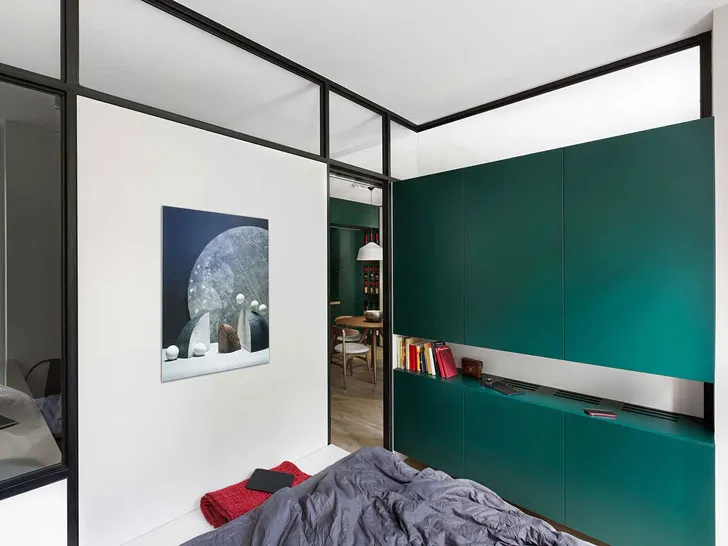 Small Apartment in Bold Color Scheme in Kyiv (38 sqm) - 16