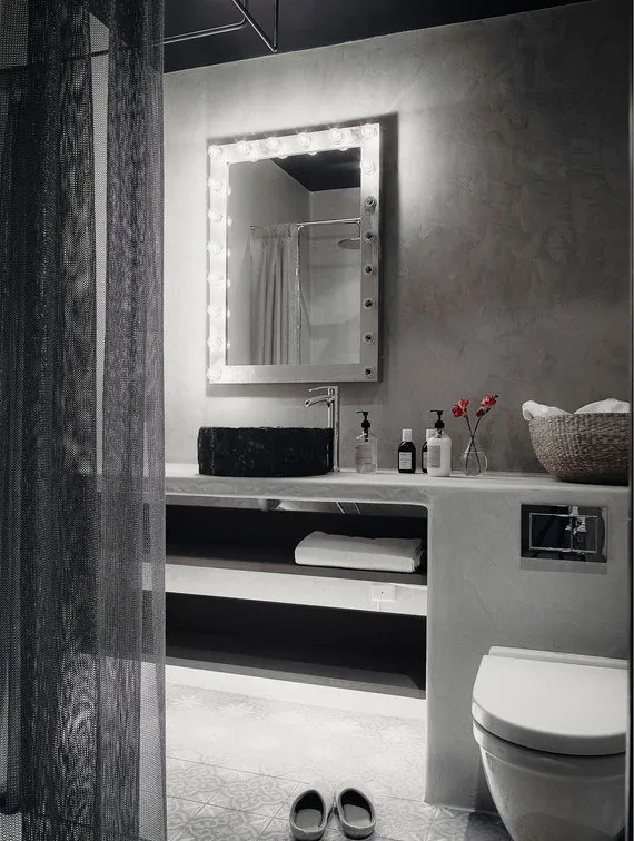 Scandinavian Interior in Dark Tone (49 sq. m) - 11