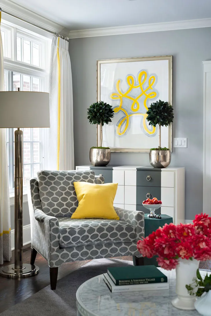 Monochrome Interior with Vibrant Accents in the USA - 8