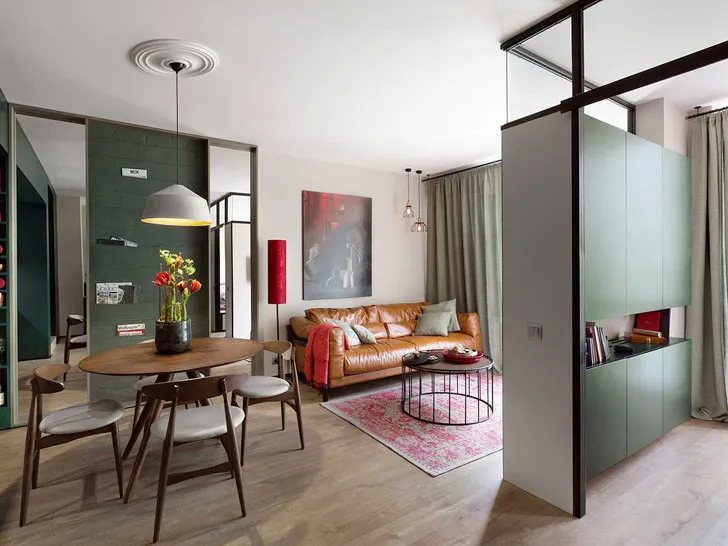 Small Apartment in Bold Color Scheme in Kyiv (38 sqm) - 5