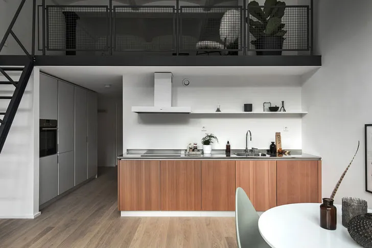 Невеликий чоловічий лофт у Стокгольмі (40 + 19 м²) - Gallery image 7