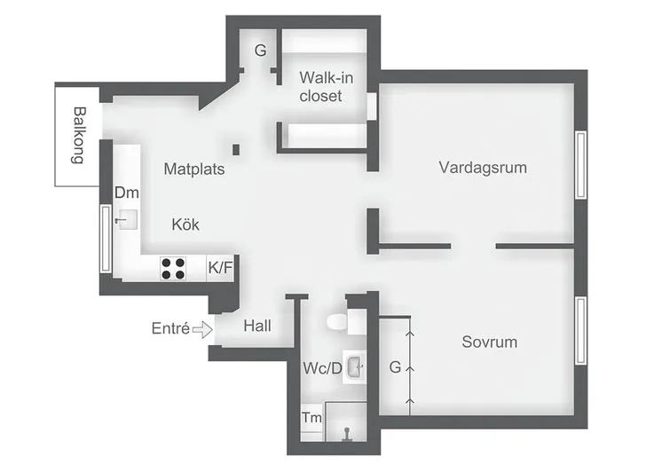 Urocze skandynawskie wnętrze o powierzchni 71 m² - Gallery image 20