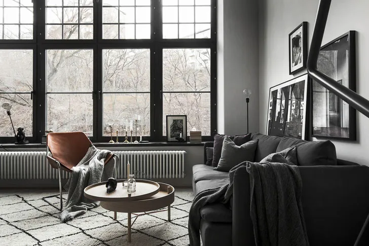 Невеликий чоловічий лофт у Стокгольмі (40 + 19 м²) - Gallery image 1