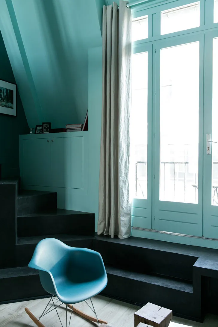 Маленькая квартира в оттенках голубого в Париже - Gallery image 6