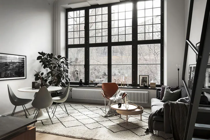 Невеликий чоловічий лофт у Стокгольмі (40 + 19 м²) - Gallery image 2