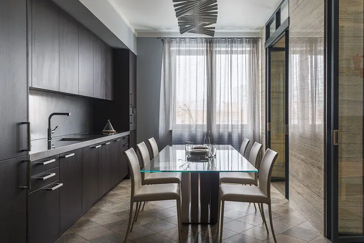 Nowoczesny apartament w niezwykłym kolorystyku w Moskwie - Gallery image 6