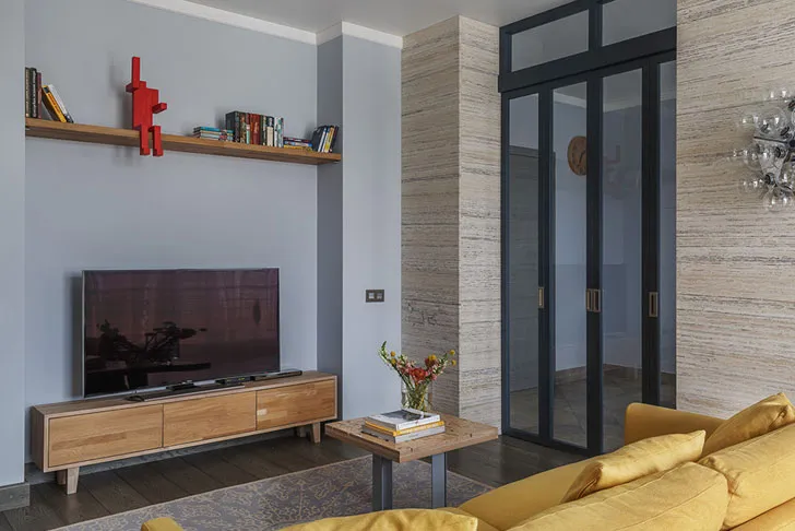 Nowoczesny apartament w niezwykłym kolorystyku w Moskwie - Gallery image 4