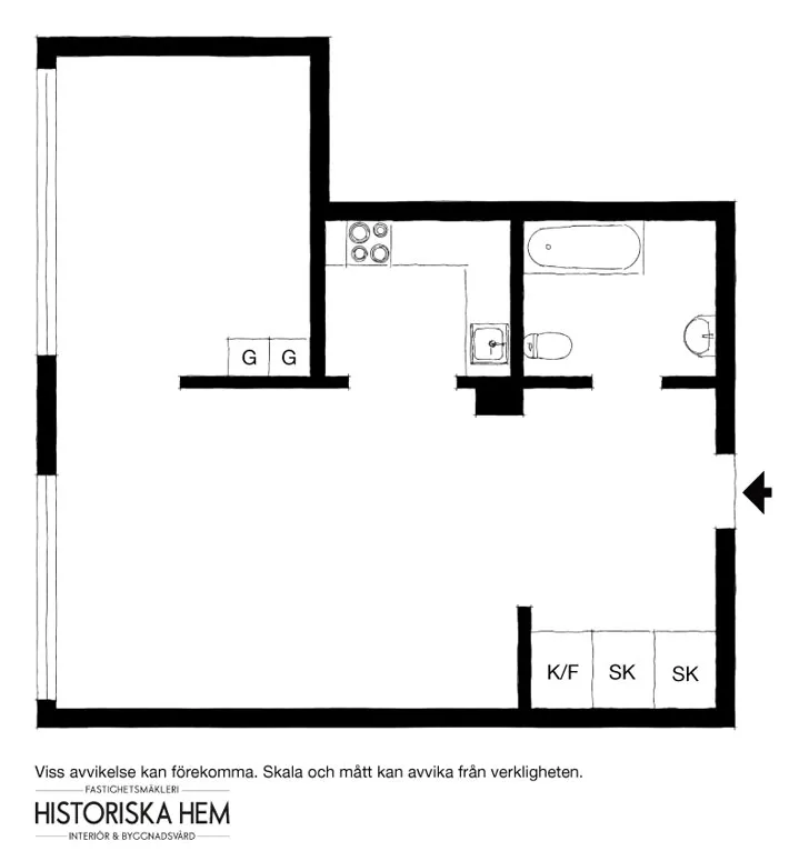 Mały, ale stylowy mieszkanie w Szwecji (32 m²) - Gallery image 16