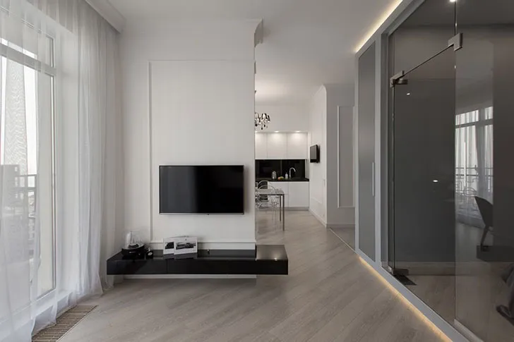 Невелика квартира зі скляним кубом в Одесі (50 м²) - Gallery image 4