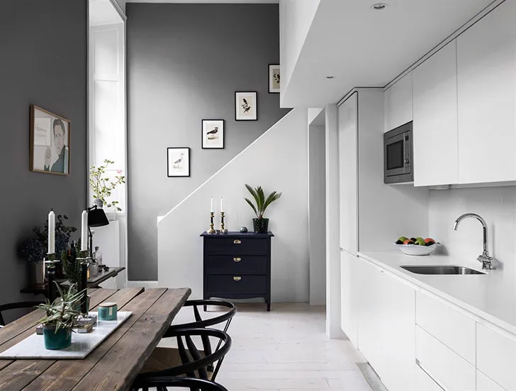 Високі стельни на допомогу: квартира з незвичайним плануванням (60 кв. м) - Gallery image 3