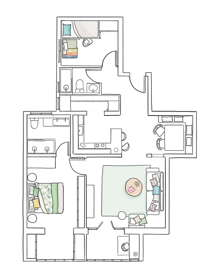 Уютна квартира з рослинними мотивами в Барселоні - Gallery image 9