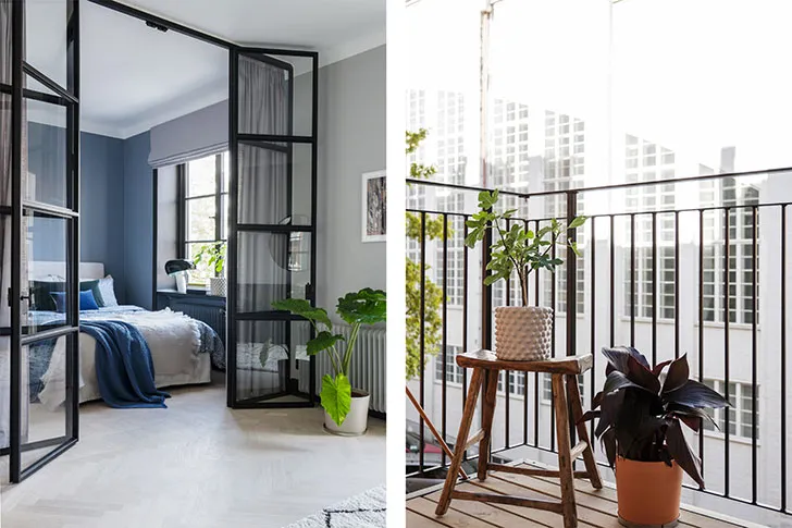 Style moderne petite appartement avec des accents bleus (39 m²) - Gallery image 2