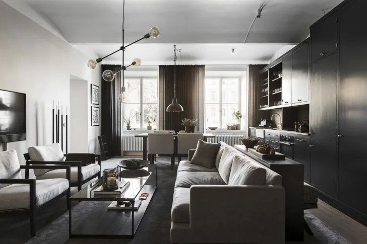 Чорно-білий дизайн завжди в моді: квартира в Стокгольмі (91 кв. м) - Gallery image 2