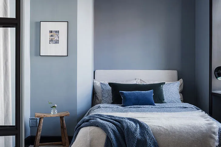 Style moderne petite appartement avec des accents bleus (39 m²) - Gallery image 5