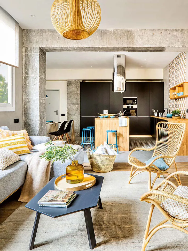 Appartement lumineux avec des éléments de design industriel à Barcelone - Gallery image 1