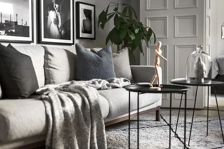 Невелика квартира у сірому (46 м²) - Gallery image 1