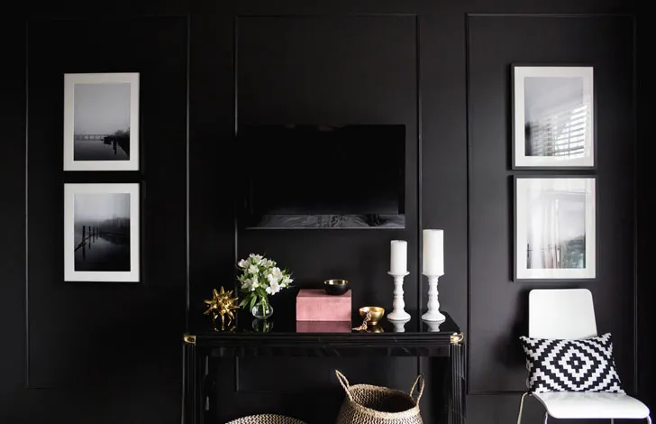 Stylish Black Women's Bedroom - 5